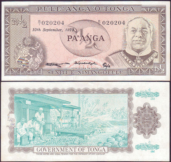 1979 Tonga 1/2 Pa'anga (Unc) L000855